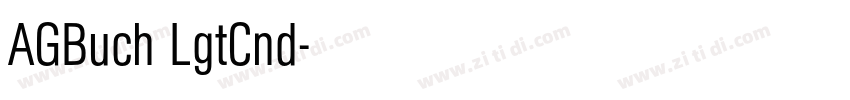 AGBuch LgtCnd字体转换